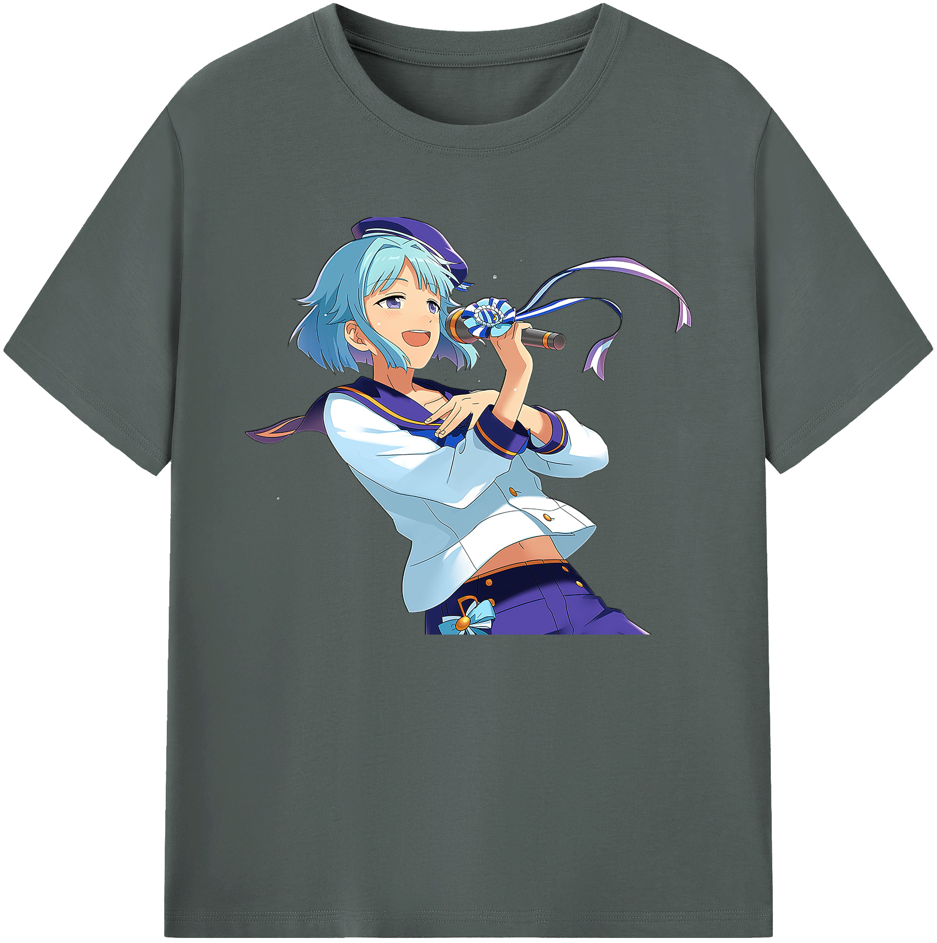 （画像用） あんさんぶるスターズ! Ensemble Stars 綿100％ メンズ半袖Tシャツ｜肌触りやわらか＆通気性